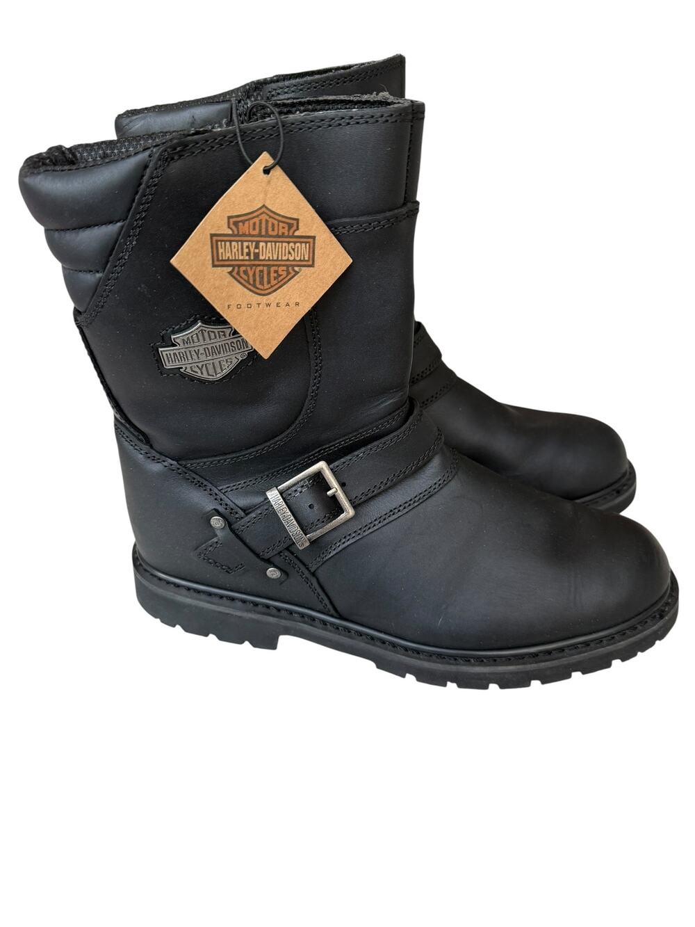 Harley Davidson Men's Black Booker Motorcycle Boot Size 13 M